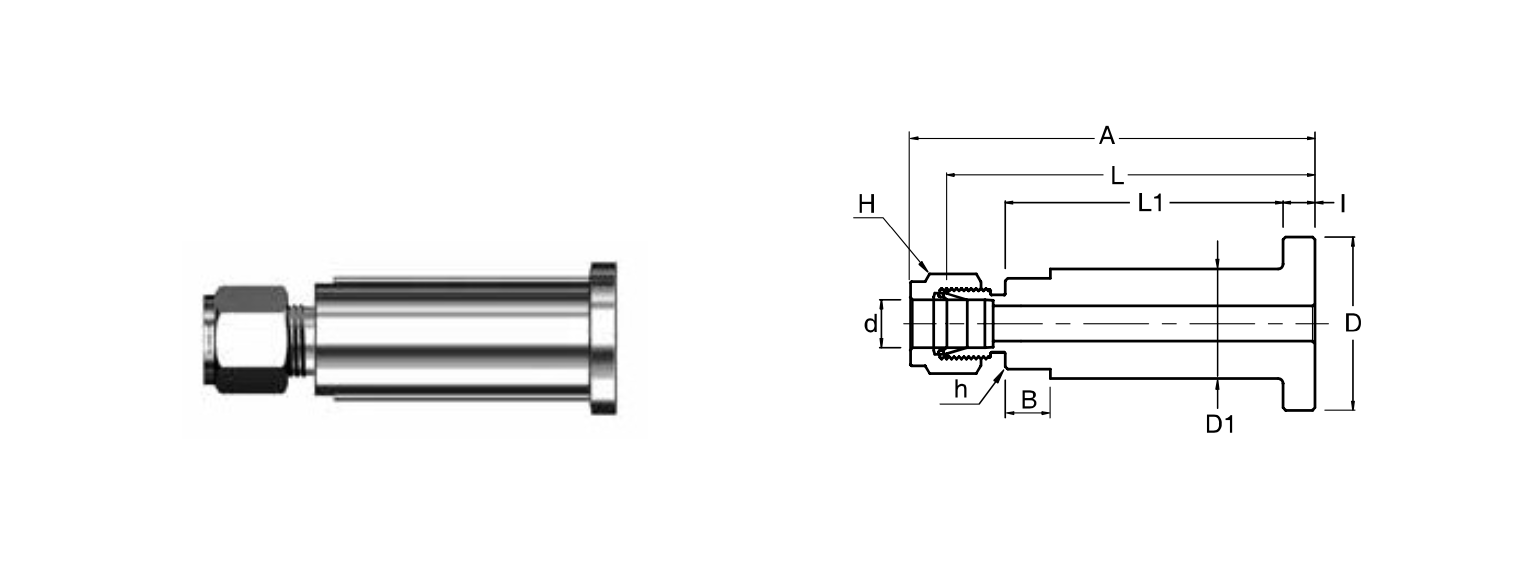 STAINLESS STUB TUBE CONNECTOR SFTC